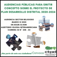 Audiencia Sector religioso marzo 12 30am Auditorio Iglesia Inteamerica Crr 32 No. 25B 54