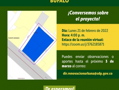 Plano Plan Parcial de Renovación Urbana Búfalo