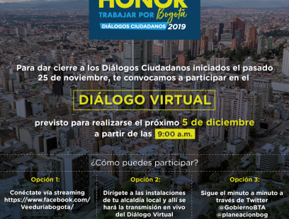¿cómo  participar en el diálogo virtual? 