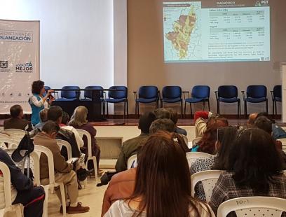 Presentación directora de participación en la Socialización POT Localidad Rafael Uribe Uribe