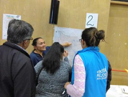 Mesa de trabajo ciudadana en la Socialización POT Localidad Rafael Uribe Uribe
