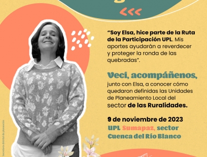 Jornada de devolución Unidades de Planeamiento Local sector ruralidades – UPL Sumapaz - sector Cuenca del Río Blanco