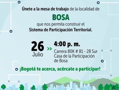 Sistema de Participación Territorial  - Localidad Bosa
