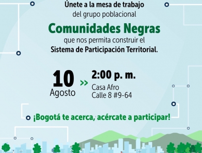 Sistema de Participación Territorial  - Grupo Poblacional Comunidades Negras
