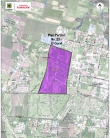 Imagen satelital que contiene la delimitación y localización del PPD "El Coral"