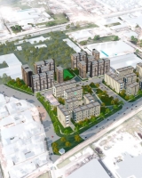 Imagen de la propuesta del proyecto urbanístico, que contiene desarrollo en vías, espacio público, vivienda, etc.