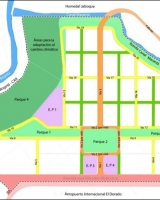 Imagen del planteamiento urbanístico del PPD Ciudad Florida Fuente: DTS de la formulación - Solicitante