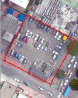 Imagen aérea satelital, con el polígono de intervención del Plan de Implantación.