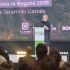 Secretaria de Planeación, María Mercedes Garcés dirigiéndose al público