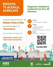 Personas realizando diferentes actividades en espacios rodeados de árboles.