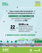 Taller Sistema de Participación Territorial con Gremios Económicos