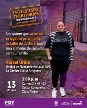 Mujer desea que su barrio se legalice
