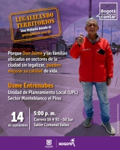Taller de legalización de barrios - Sector Monteblanco el Pino