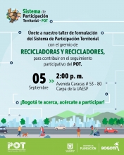Taller de formulación del Sistema de Participación Territorial - Gremio recicladoras y recicladores