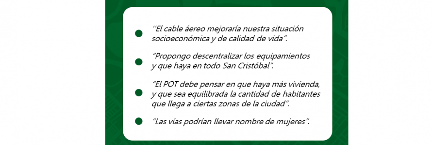 Frases de la jornada presencial en la UPL San Cristóbal. 