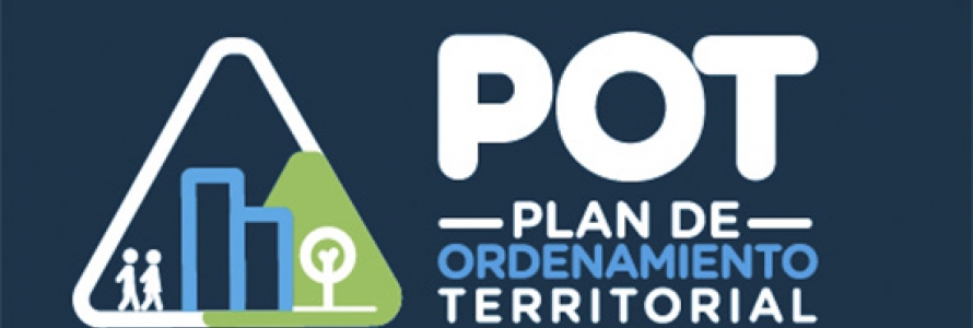 Banner con texto: POT Plan de ordenamiento territorial