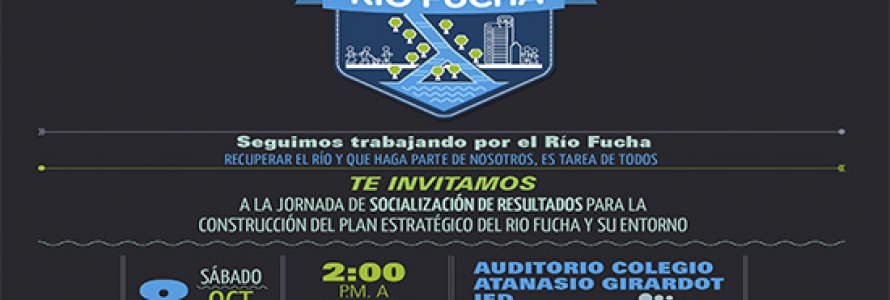 Invitación con información general del evento Río Fucha