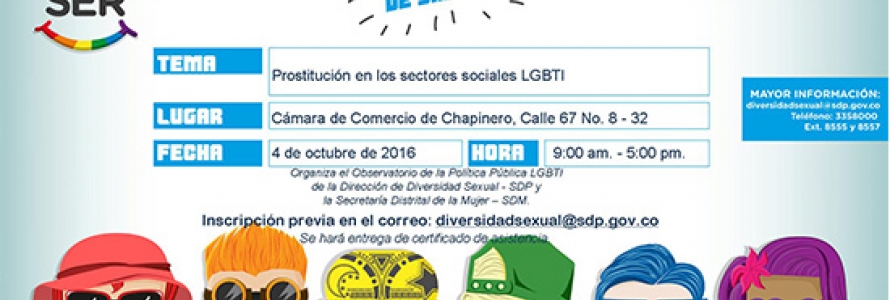 Información general del Encuentro de saberes junto a una ilustración de 6 personas diversas