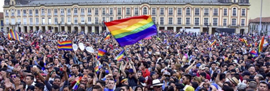 Manifestación Movimiento LGBTI en la Plaza de Bolívar