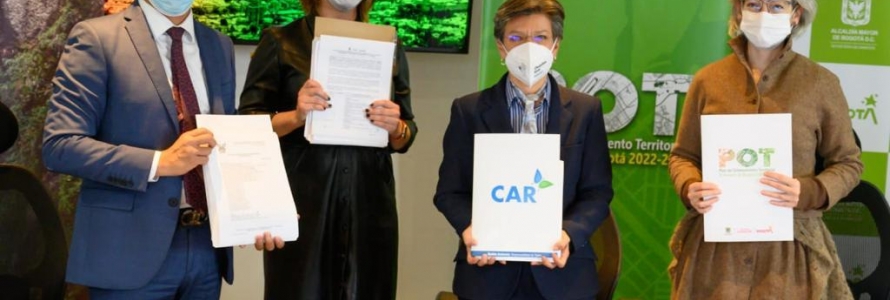 Director de la CAR, Secretaria de Medio Ambiente, Alcaldesa y Secretaria de Planeación Distrital