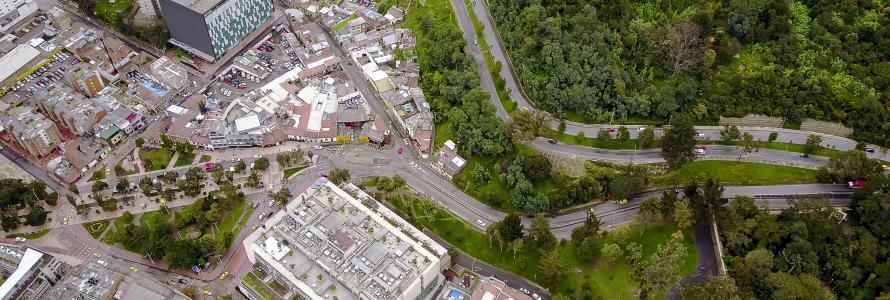 Foto panorámica de Bogotá