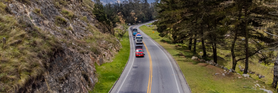 Panorámica carretera que comunica a Mosquera con soacha