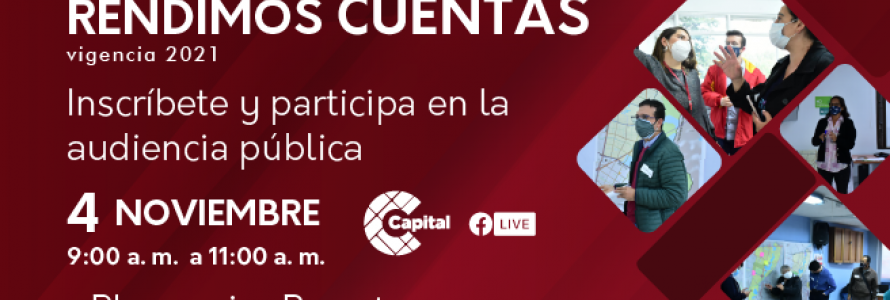 Fotografías de funcionarios en rendición de cuentas con ciudadanos