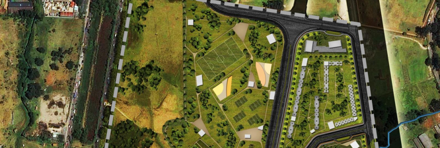 Vista satelital Plan Parcial Lucerna