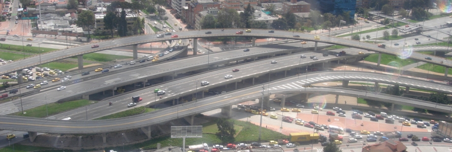 Foto aérea de Bogotá