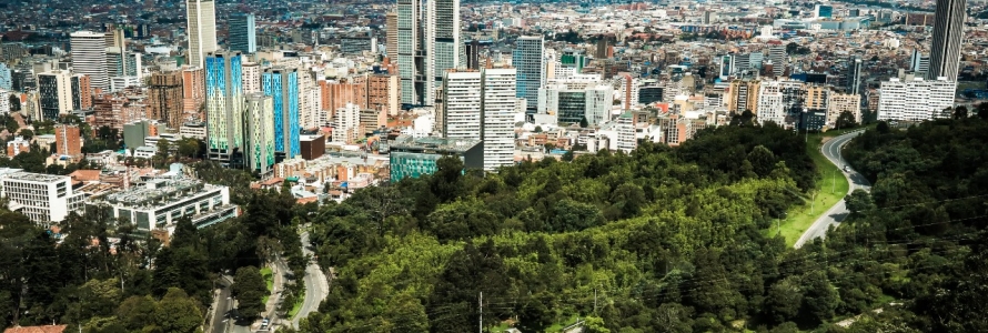 Panorámica Bogotá desde los Cerros Orientales.