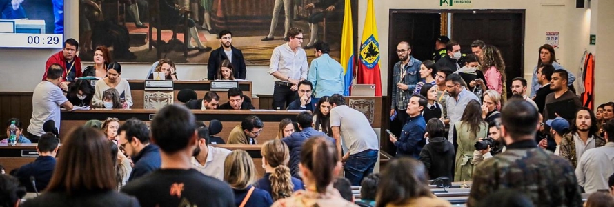 Tercera jornada de votación del Proyecto de Acuerdo del Plan Distrital de Desarrollo ‘Bogotá Camina Segura’, en la Comisión Primera del Plan del Concejo de Bogotá.