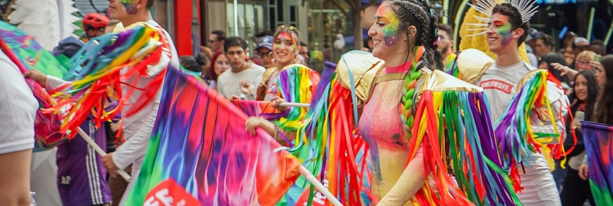 Personas de la comunicad LGBTI en el festival por la igualdad 2024