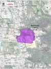 Imagen satelital que contiene la delimitación y localización del PPD "La Roca La Laja"