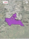 Imagen satelital que contiene la delimitación y localización del PPD "Tres Quebradas"