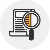 Lupa sobre documento
