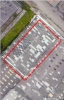 Imagen aérea satelital, con el polígono de intervención Lineamientos para Plan Implantación por etapas